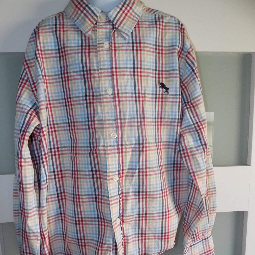 L.O.G.G. for H&M PLAID LS BUTTON DOWN SHIRT SIZE 9/10 BOY'S